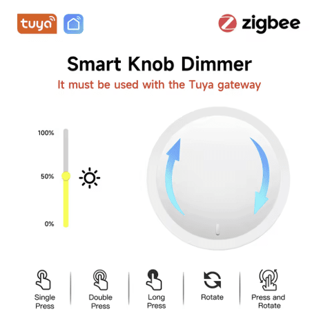 Tuya Zigbee 3.0 Knop – Scene Switch & Draadloze Dimmer - Image 3