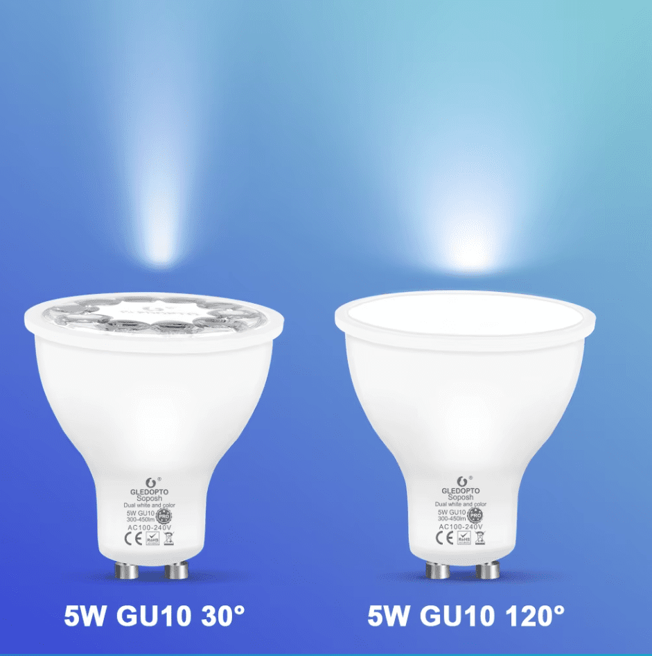Zigbee 3.0 Smart Gledopto Pro 5W GU10 LED-spot RGB CCT Kleur 2200-6500K - Afbeelding 3